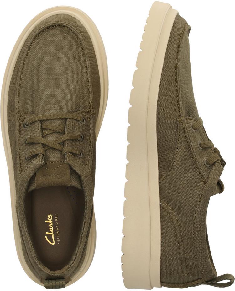 Clarks Clarks Polden Moc Halbschuhe Herren - 3121A Olive Canvas - 2 | SportScheck