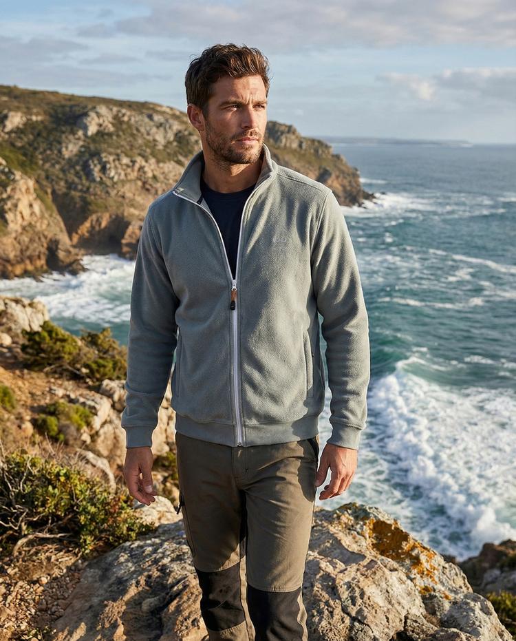 Jeff Green Jeff Green Frieso Fleecejacke Herren - Smoke - 2 | SportScheck