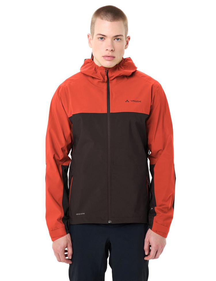 VAUDE VAUDE Men's Moab Rain Jacket Outdoorjacke Herren - glowing red/black - 1 | SportScheck