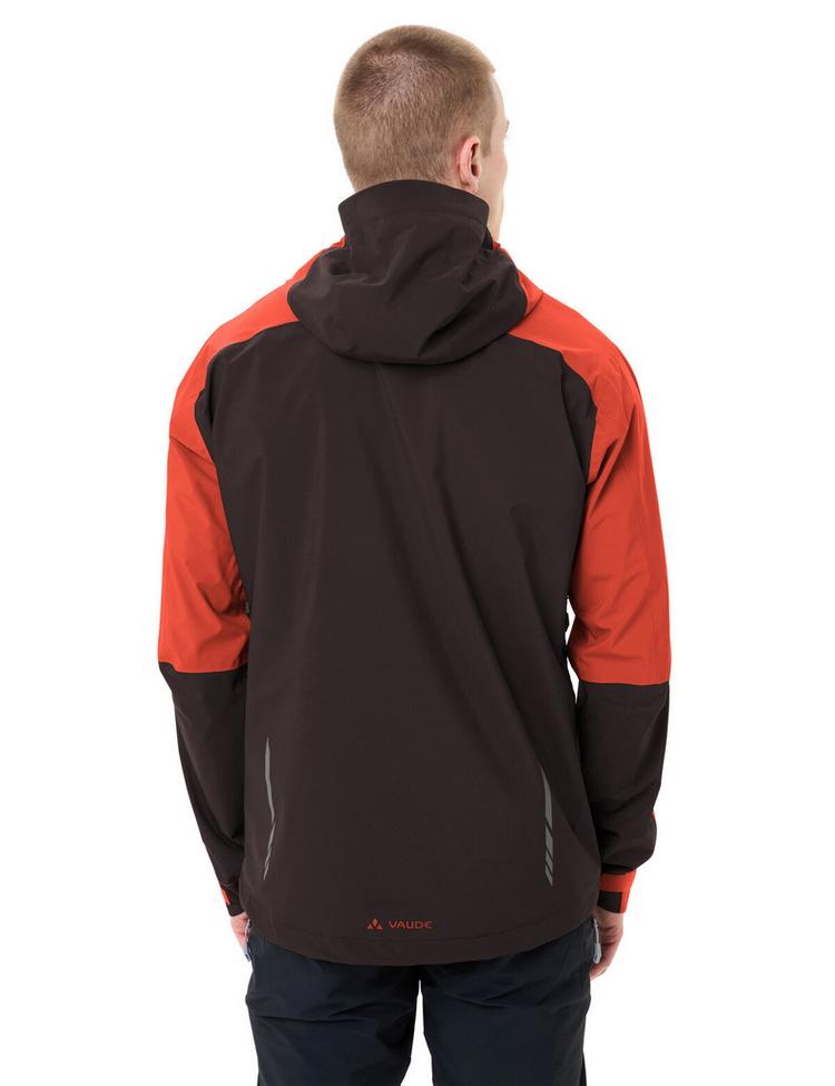 VAUDE VAUDE Men's Moab Rain Jacket Outdoorjacke Herren - glowing red/black - 3 | SportScheck