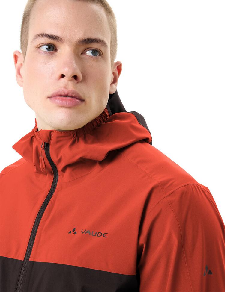 VAUDE VAUDE Men's Moab Rain Jacket Outdoorjacke Herren - glowing red/black - 4 | SportScheck