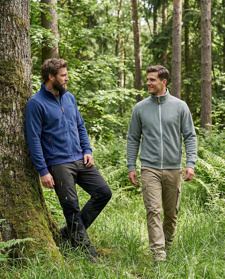 Jeff Green Jeff Green Frieso Fleecejacke Herren - Smoke - 4 | SportScheck