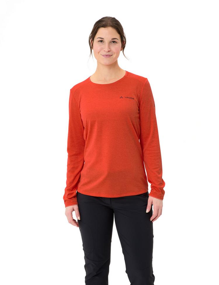 VAUDE VAUDE Women's Essential LS T-Shirt T-Shirt Damen - glowing red - 0 | SportScheck