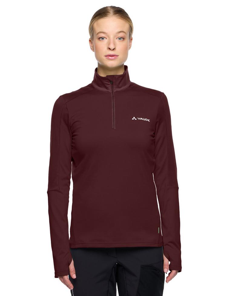 VAUDE VAUDE Women's Livigno Halfzip II Sweatshirt Damen - dark oak - 0 | SportScheck