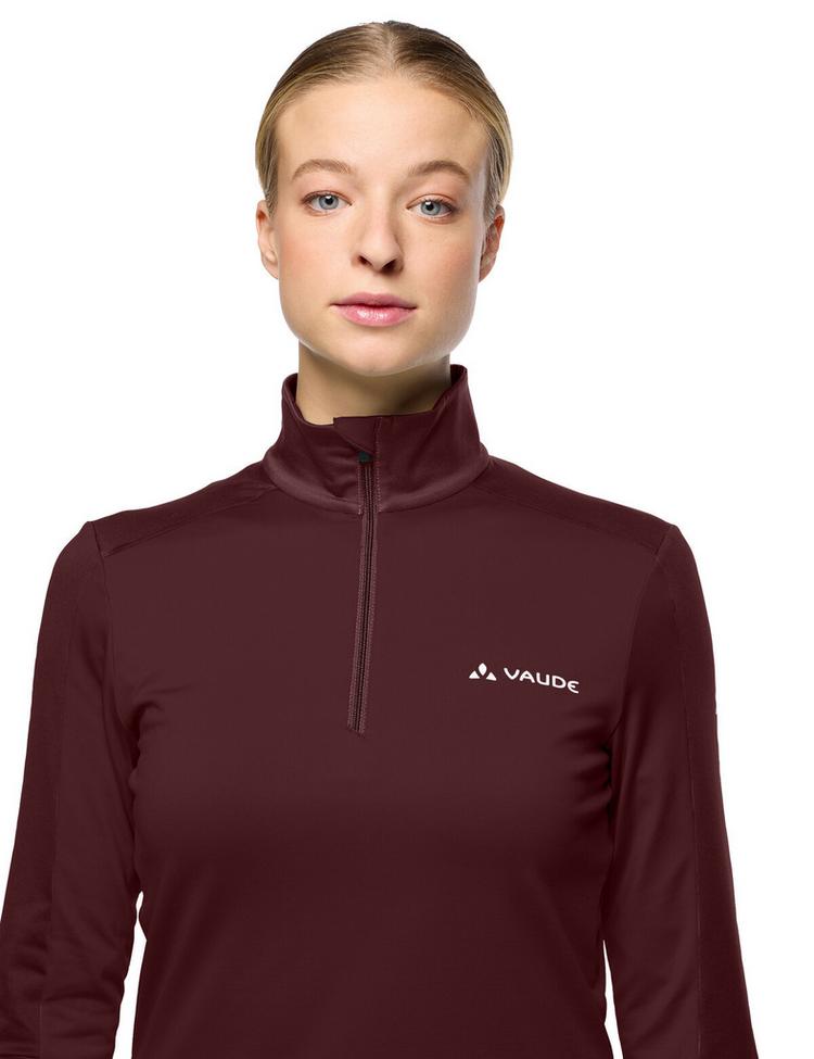 VAUDE VAUDE Women's Livigno Halfzip II Sweatshirt Damen - dark oak - 0 | SportScheck