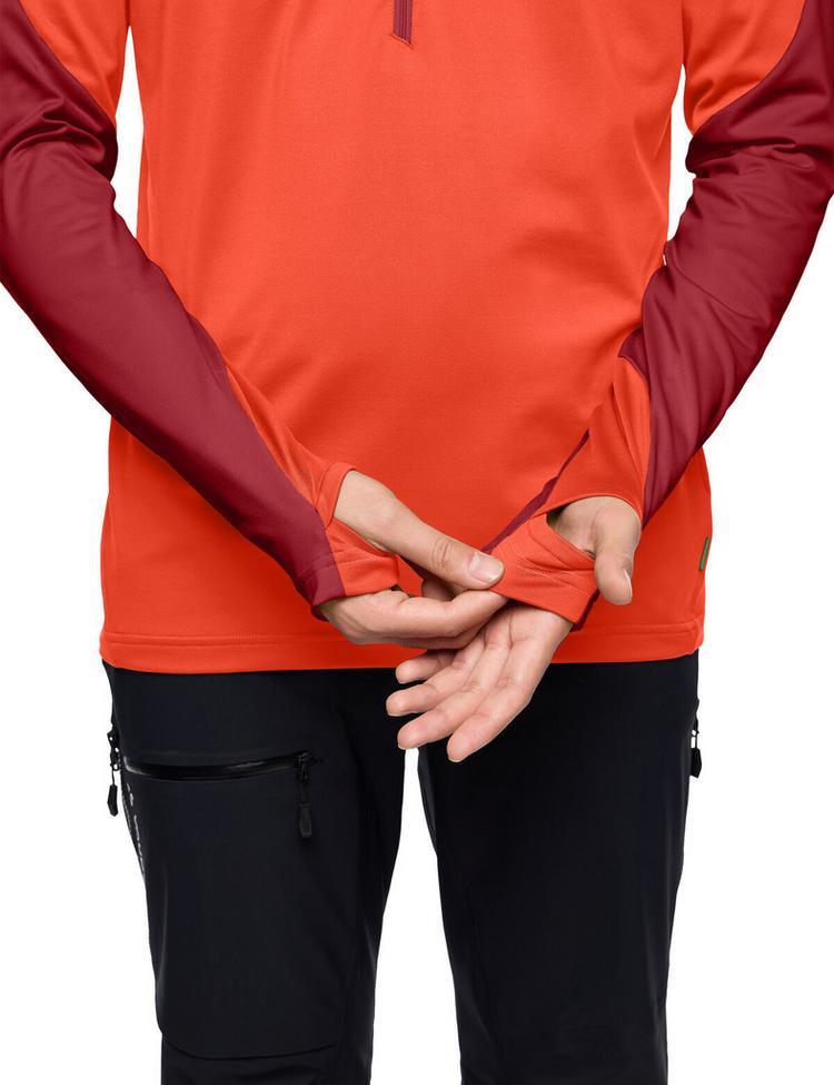 VAUDE VAUDE Men's Livigno Halfzip II Sweatshirt Herren - carmine/glowing red - 1 | SportScheck