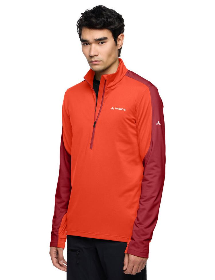 VAUDE VAUDE Men's Livigno Halfzip II Sweatshirt Herren - carmine/glowing red - 2 | SportScheck