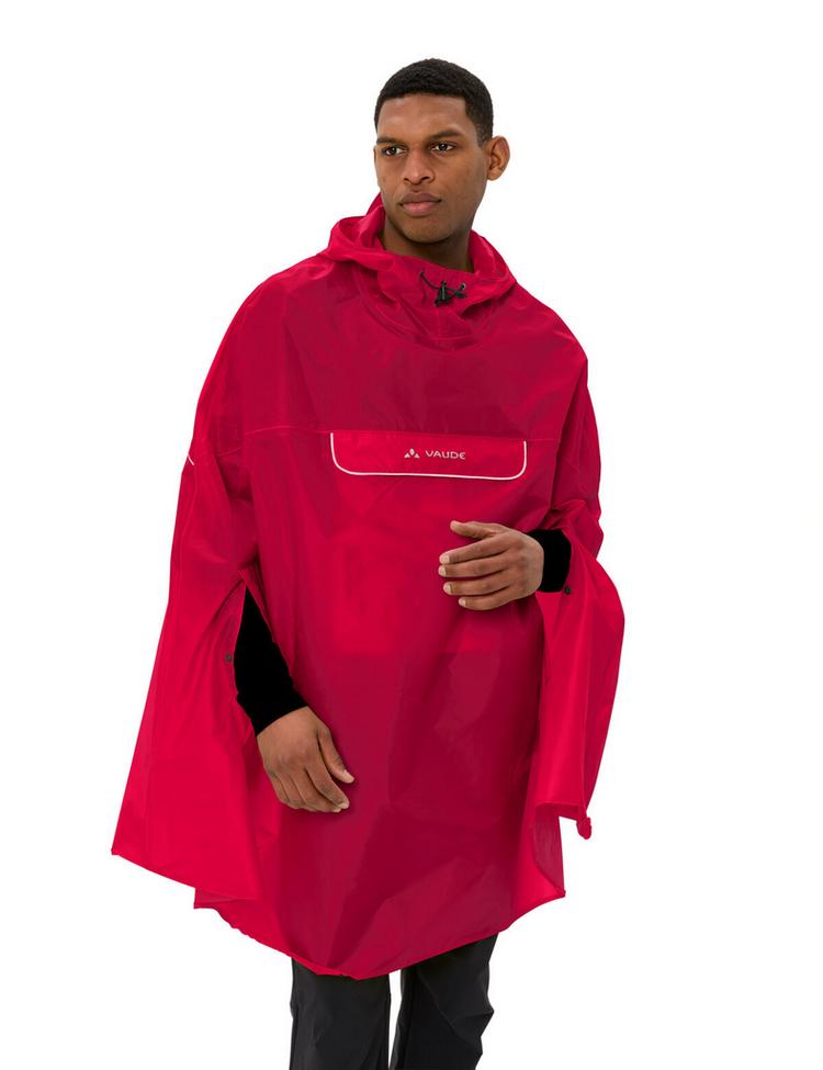 VAUDE VAUDE Valdipino Poncho Poncho - red uni - 0 | SportScheck