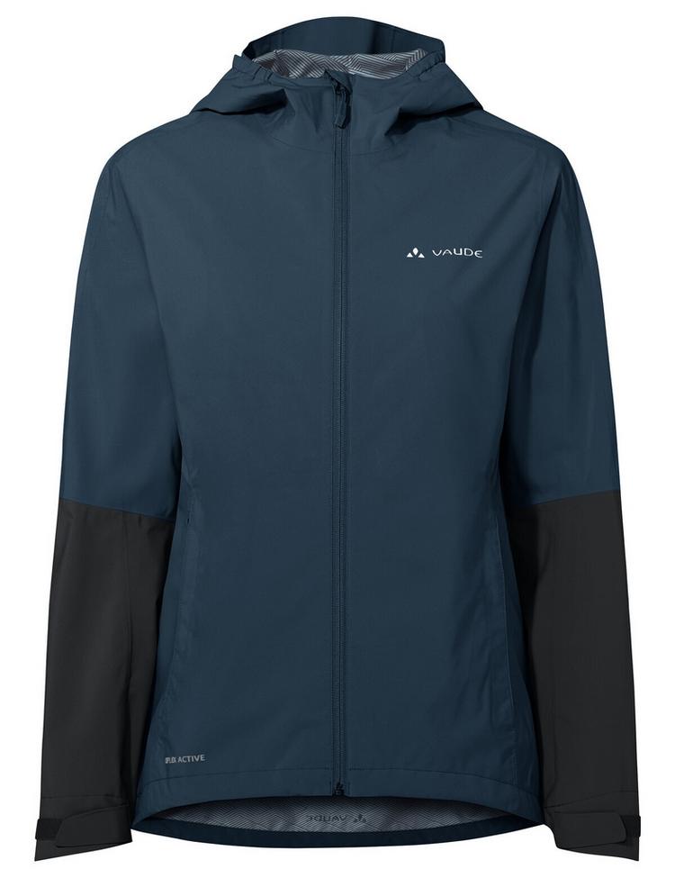 VAUDE VAUDE Women's Moab Rain Jacket II Outdoorjacke Damen - dark sea/black - 0 | SportScheck