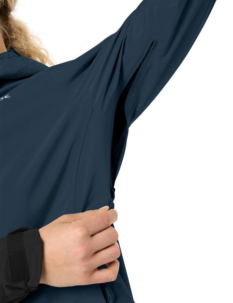 VAUDE VAUDE Women's Moab Rain Jacket II Outdoorjacke Damen - dark sea/black - 0 | SportScheck