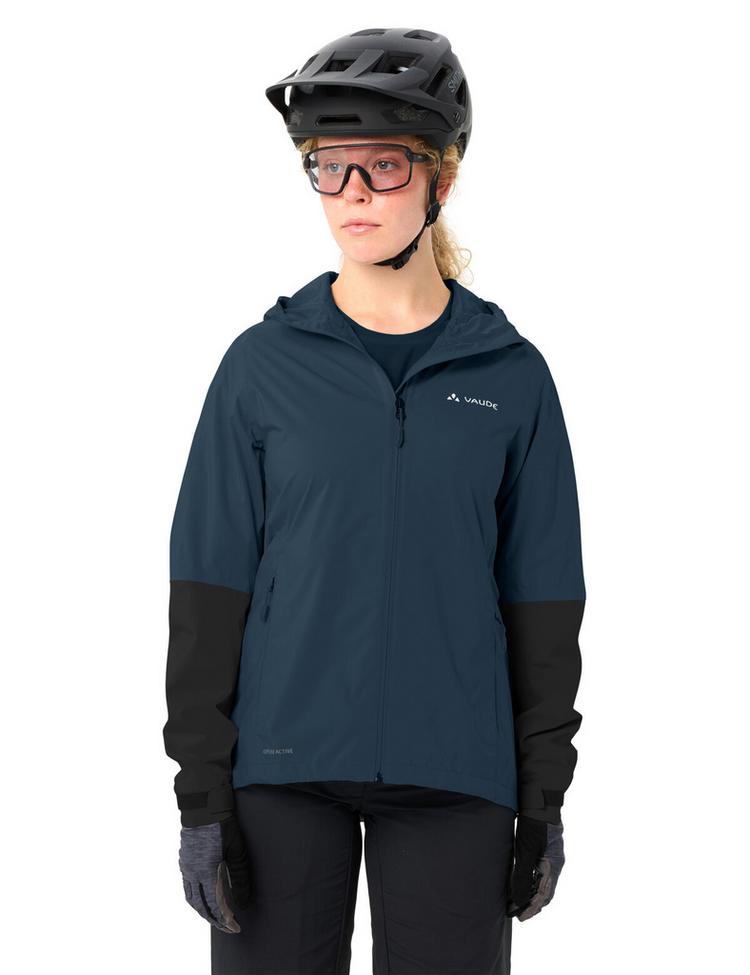 VAUDE VAUDE Women's Moab Rain Jacket II Outdoorjacke Damen - dark sea/black - 2 | SportScheck