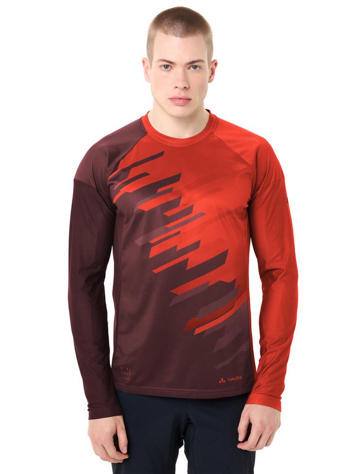 VAUDE VAUDE Men's Moab LS T-Shirt VI T-Shirt Herren - glowing red/black - 0 | SportScheck