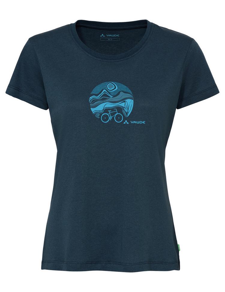VAUDE VAUDE Women's Cyclist T-Shirt V T-Shirt Damen - dark sea/dark sea - 0 | SportScheck