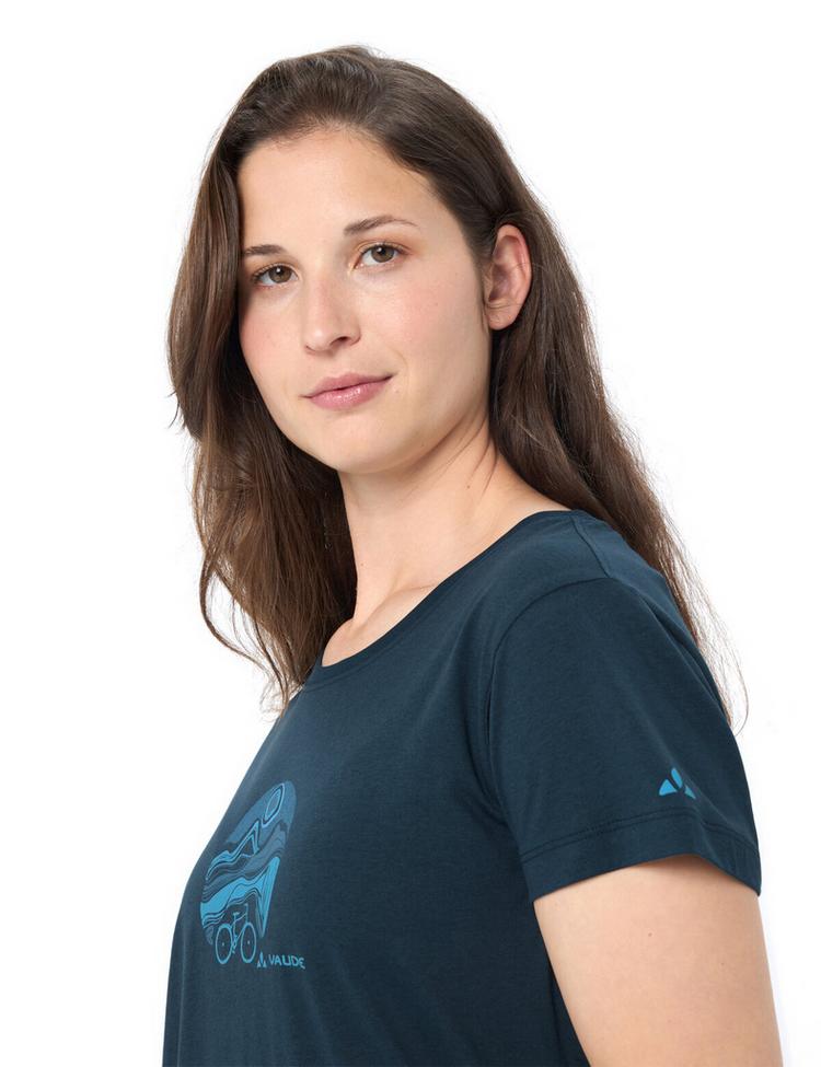 VAUDE VAUDE Women's Cyclist T-Shirt V T-Shirt Damen - dark sea/dark sea - 1 | SportScheck