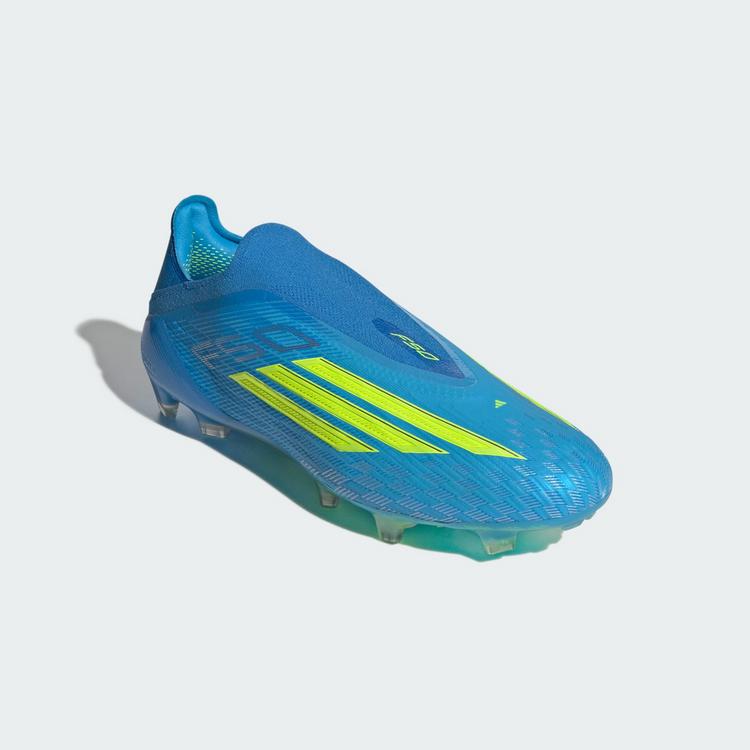 adidas adidas F50 ELITE Laceless Firm Ground Fu&szlig;ballschuhe - Lucid Ray Blue / Team Solar Yellow 2 / Lucid Aquamarine - 2 | SportScheck