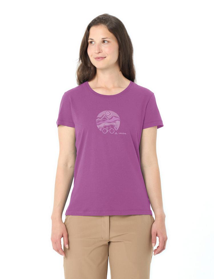 VAUDE VAUDE Women's Cyclist T-Shirt V T-Shirt Damen - magenta - 0 | SportScheck
