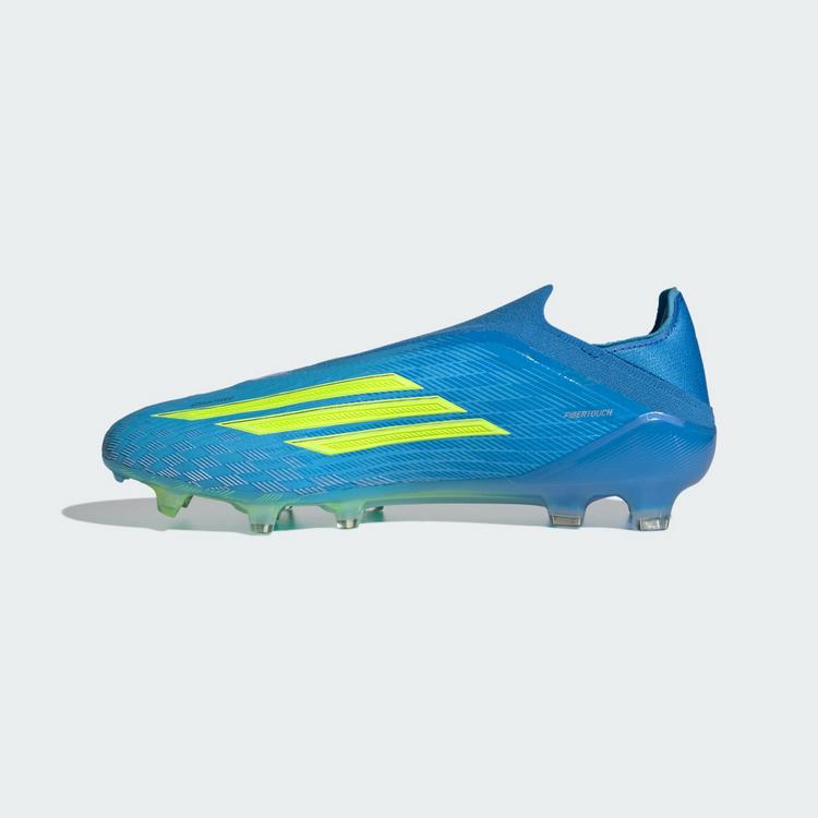 adidas adidas F50 ELITE Laceless Firm Ground Fu&szlig;ballschuhe - Lucid Ray Blue / Team Solar Yellow 2 / Lucid Aquamarine - 4 | SportScheck