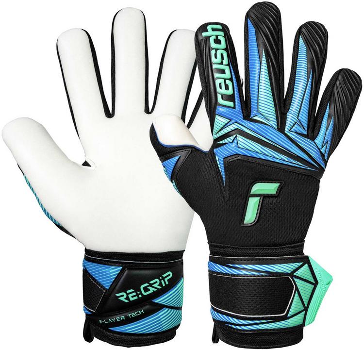 Reusch Reusch Attrakt RE:GRIP NC Torwarthandschuhe - 7272 black/ocean light - 0 | SportScheck