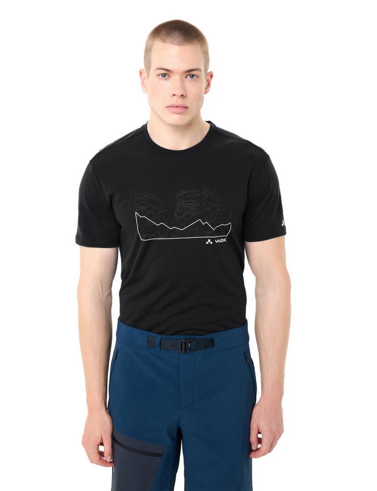 VAUDE VAUDE Men's Tekoa Wool T-Shirt T-Shirt Herren - black - 2 | SportScheck