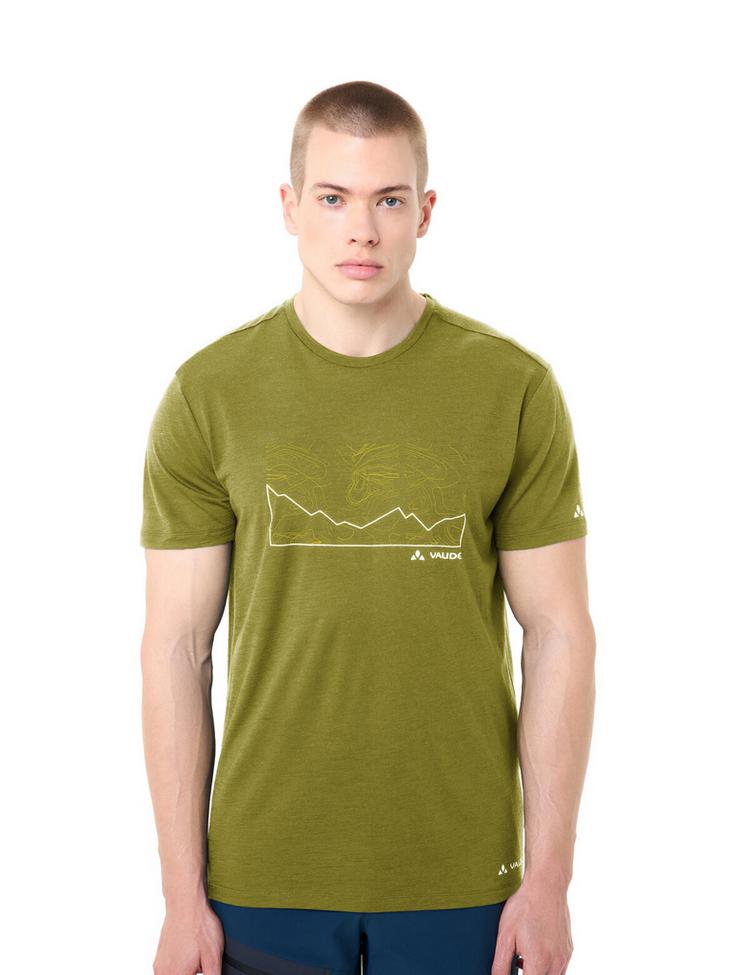 VAUDE VAUDE Men's Tekoa Wool T-Shirt T-Shirt Herren - dark leaf - 0 | SportScheck