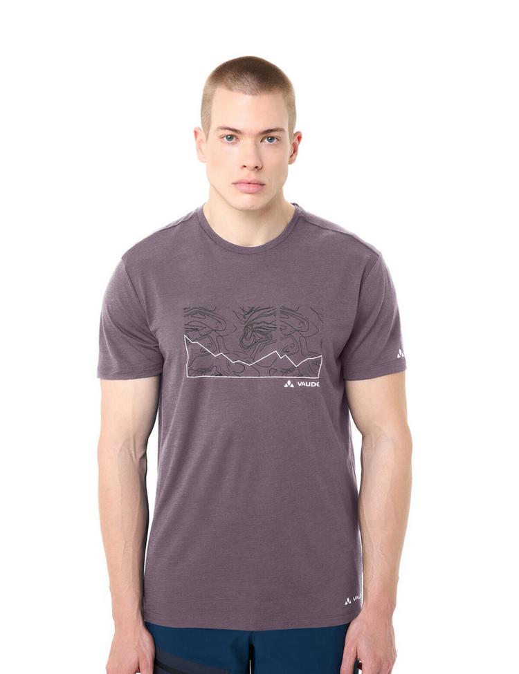 VAUDE VAUDE Men's Tekoa Wool T-Shirt T-Shirt Herren - purple ash - 0 | SportScheck