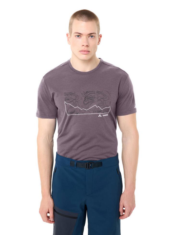 VAUDE VAUDE Men's Tekoa Wool T-Shirt T-Shirt Herren - purple ash - 2 | SportScheck