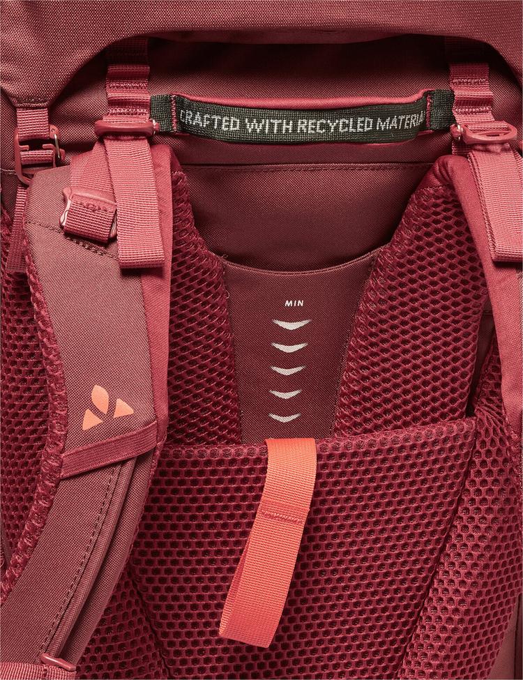 VAUDE VAUDE Women's Astrum EVO 55+10 Wanderrucksack Damen - dark cherry - 1 | SportScheck