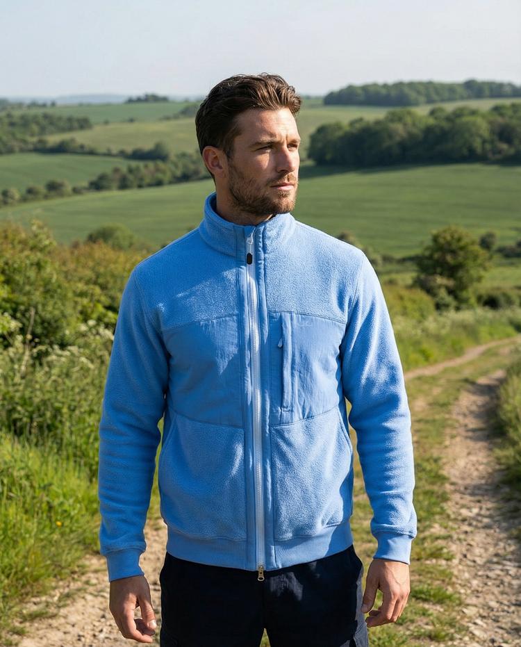 Jeff Green Jeff Green Hayo Fleecejacke Herren - Lake Blue - 3 | SportScheck