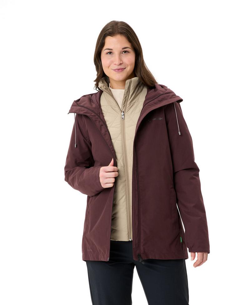 VAUDE VAUDE Women's Mineo 3in1 Jacket Outdoorjacke Damen - dark oak uni - 0 | SportScheck