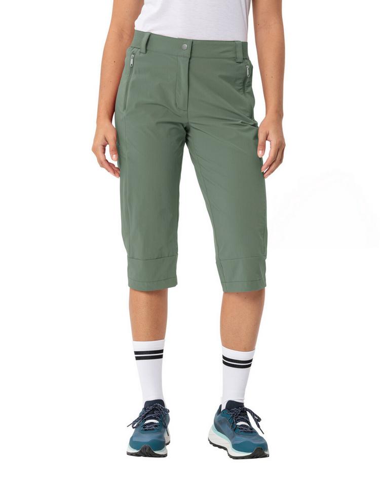 VAUDE VAUDE Women's Farley Stretch Capri III Funktionshose Damen - agave - 0 | SportScheck