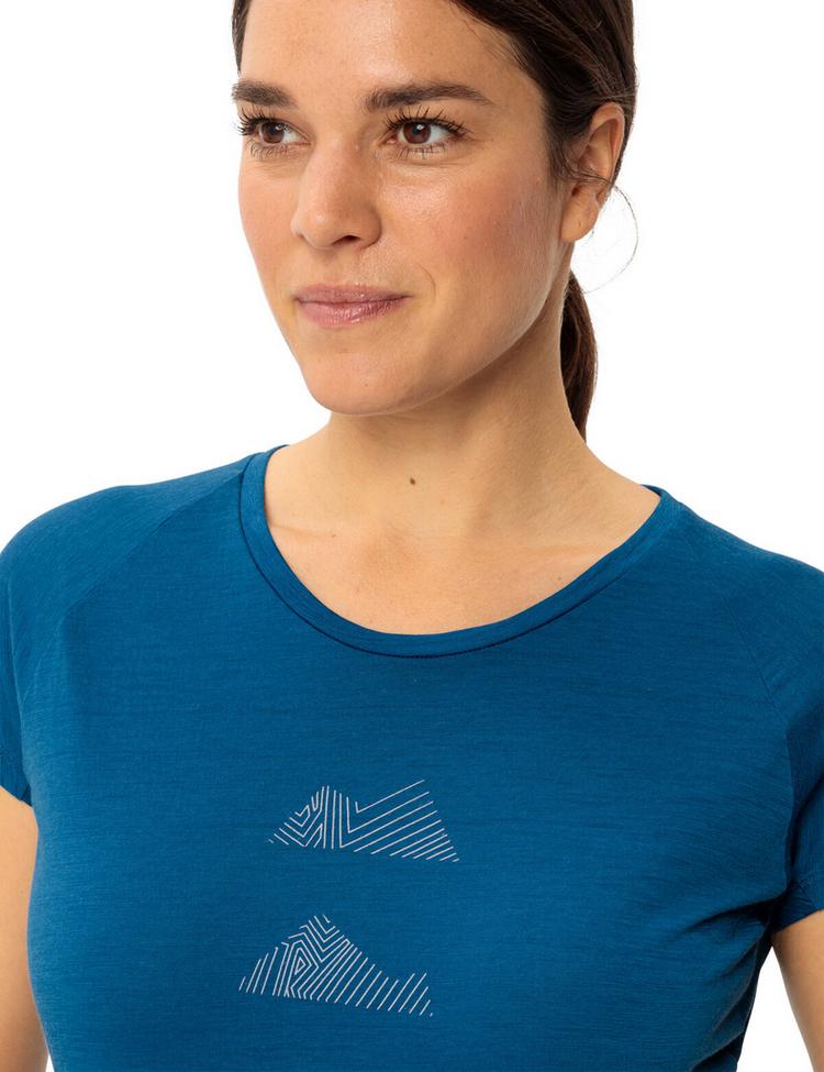 VAUDE VAUDE Women's Tekoa Wool T-Shirt T-Shirt Damen - shore blue - 1 | SportScheck