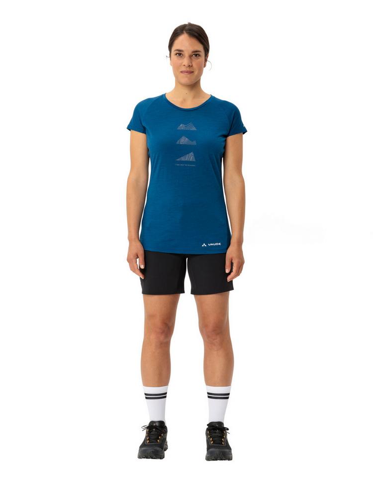 VAUDE VAUDE Women's Tekoa Wool T-Shirt T-Shirt Damen - shore blue - 2 | SportScheck