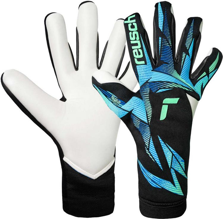 Reusch Reusch Attrakt RE:GRIP Strapless Torwarthandschuhe - 7272 black/ocean light - 0 | SportScheck