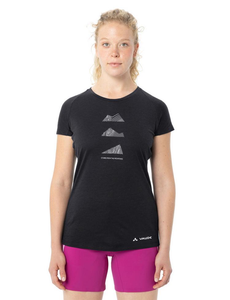 VAUDE VAUDE Women's Tekoa Wool T-Shirt T-Shirt Damen - black - 0 | SportScheck