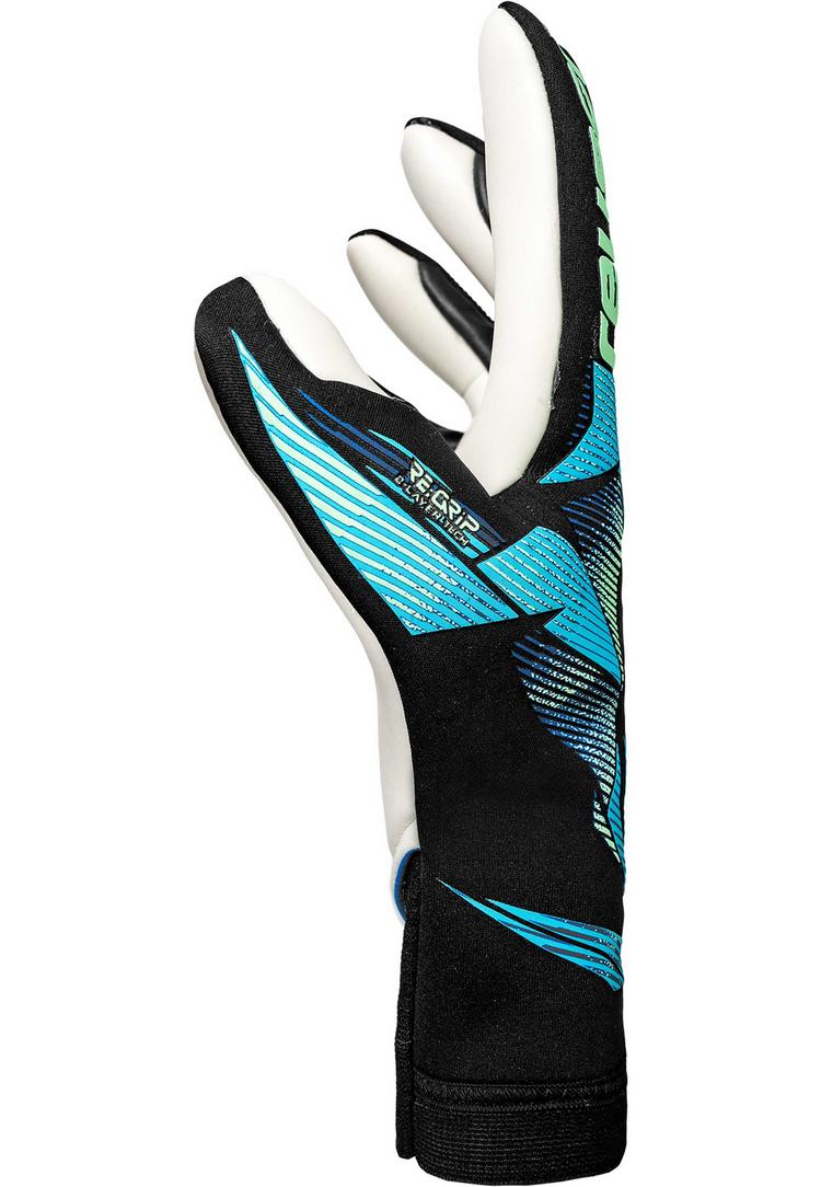 Reusch Reusch Attrakt RE:GRIP Strapless Torwarthandschuhe - 7272 black/ocean light - 0 | SportScheck