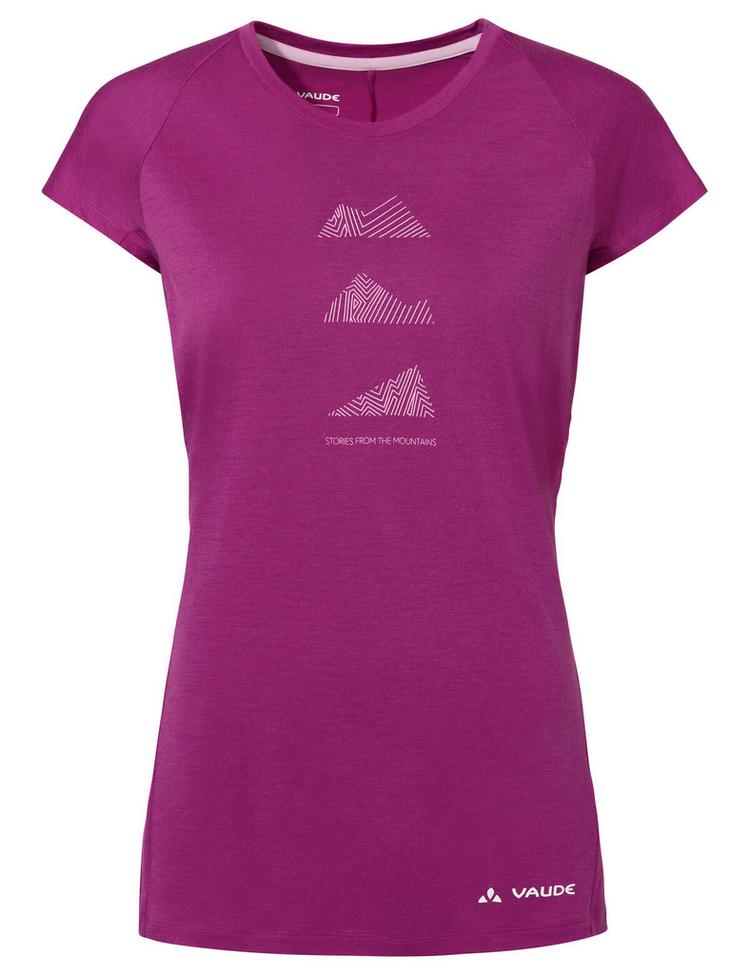 VAUDE VAUDE Women's Tekoa Wool T-Shirt T-Shirt Damen - pink orchid - 0 | SportScheck