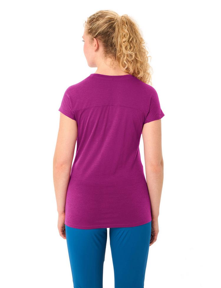 VAUDE VAUDE Women's Tekoa Wool T-Shirt T-Shirt Damen - pink orchid - 1 | SportScheck