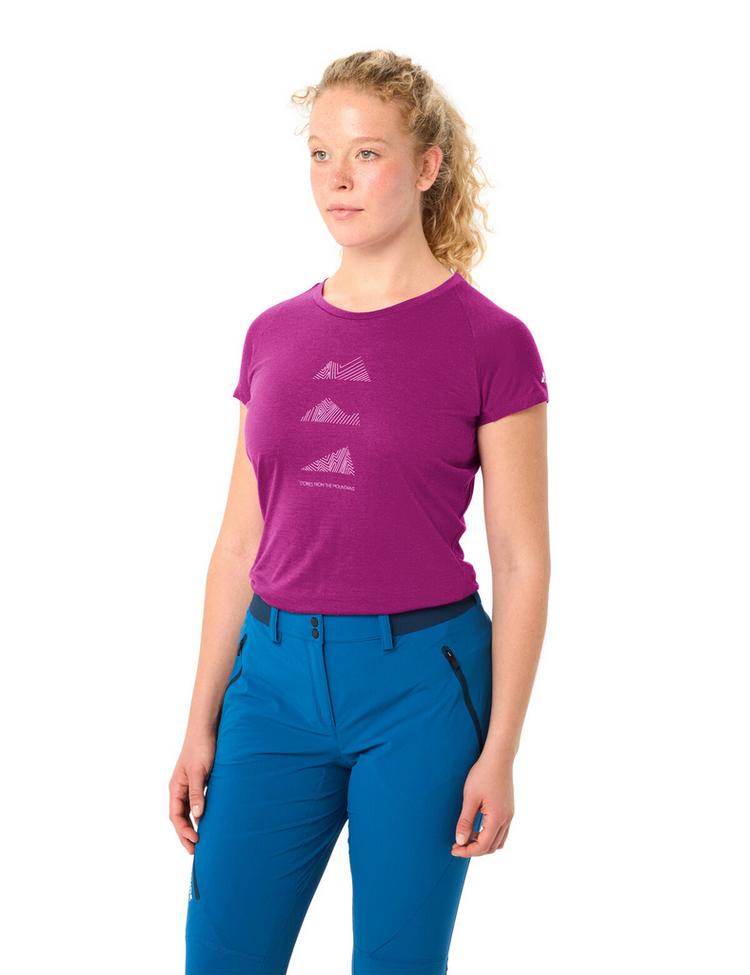 VAUDE VAUDE Women's Tekoa Wool T-Shirt T-Shirt Damen - pink orchid - 2 | SportScheck