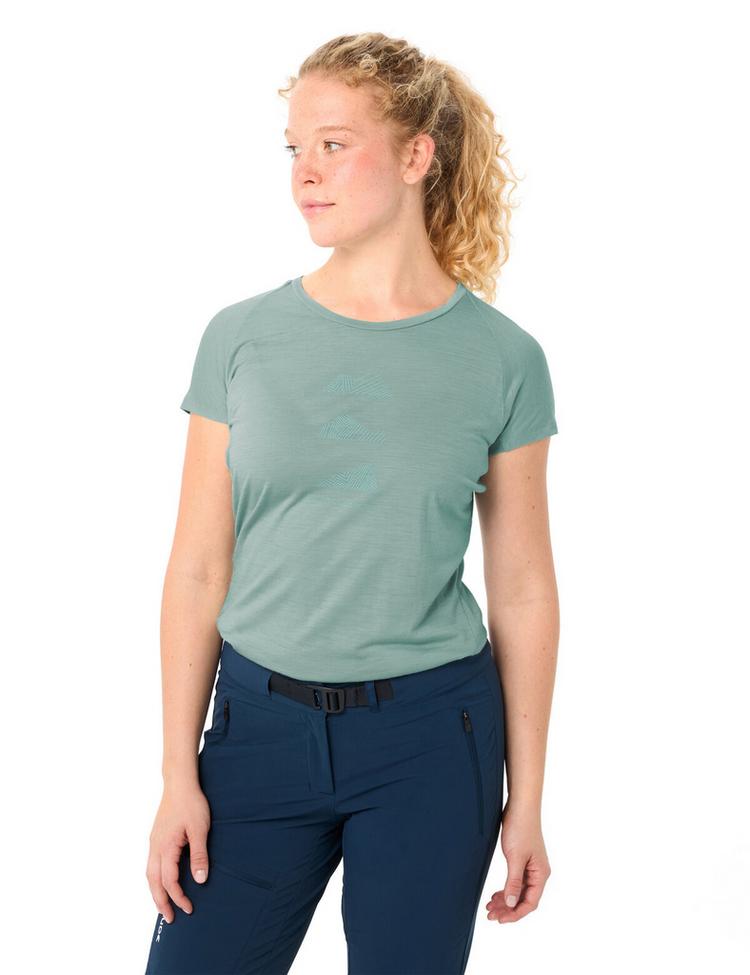 VAUDE VAUDE Women's Tekoa Wool T-Shirt T-Shirt Damen - dusty fern uni - 2 | SportScheck