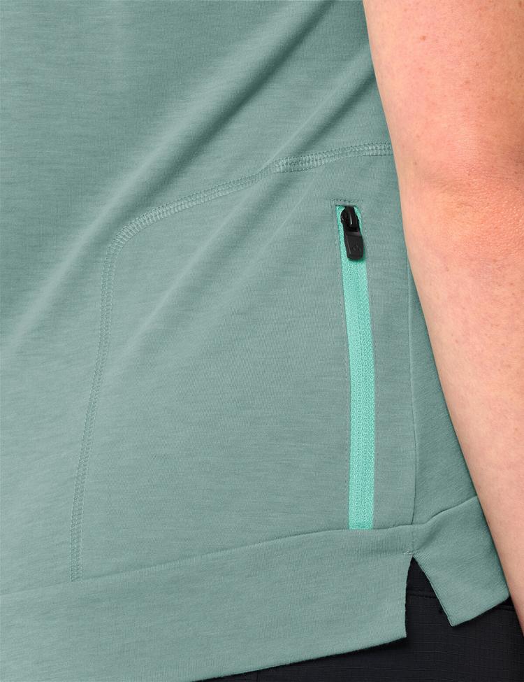 VAUDE VAUDE Women's Altissimo Q-Zip Shirt T-Shirt Damen - dusty fern uni - 0 | SportScheck