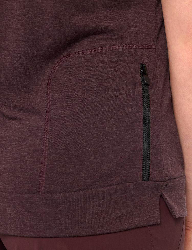 VAUDE VAUDE Women's Altissimo Q-Zip Shirt T-Shirt Damen - dark oak - 0 | SportScheck