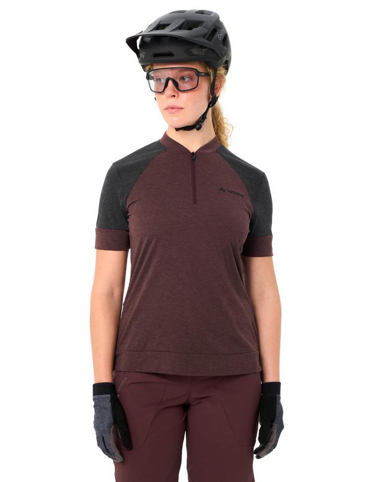VAUDE VAUDE Women's Altissimo Q-Zip Shirt T-Shirt Damen - dark oak - 2 | SportScheck