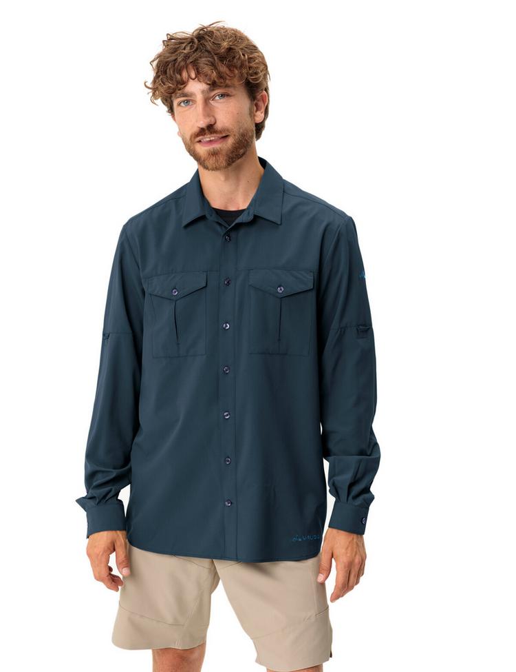 VAUDE VAUDE Men's Rosemoor LS Shirt II Funktionsbluse Herren - dark sea uni - 0 | SportScheck