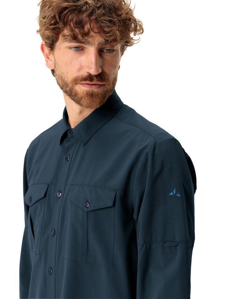 VAUDE VAUDE Men's Rosemoor LS Shirt II Funktionsbluse Herren - dark sea uni - 1 | SportScheck