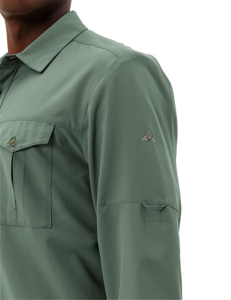 VAUDE VAUDE Men's Rosemoor LS Shirt II Funktionsbluse Herren - agave - 1 | SportScheck