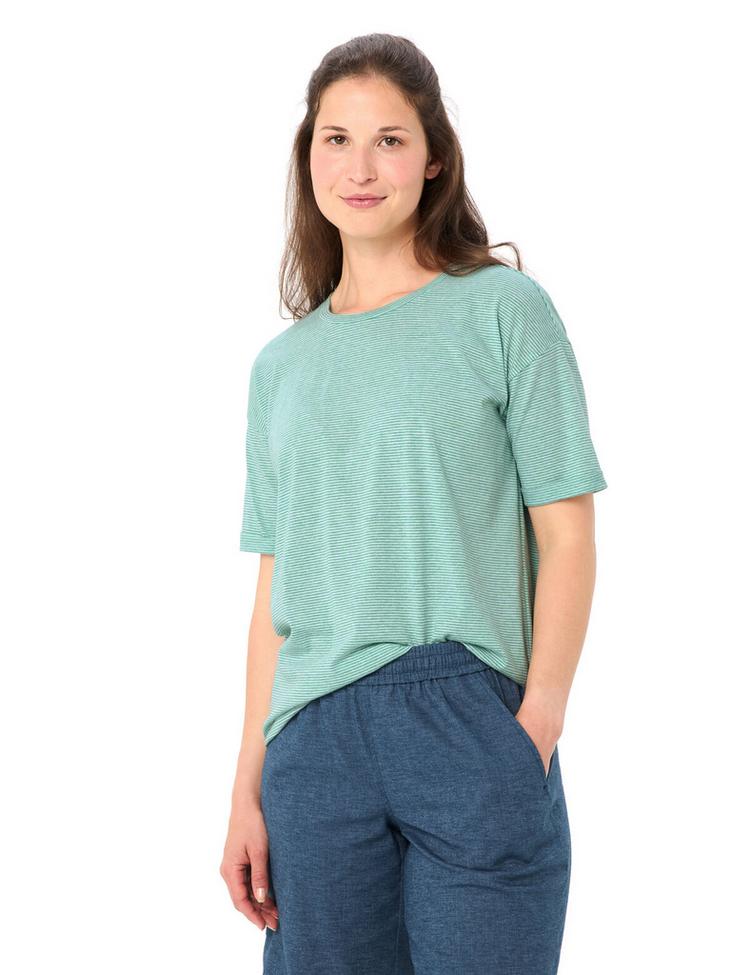 VAUDE VAUDE Women's Mineo Striped T-Shirt T-Shirt Damen - sage - 2 | SportScheck