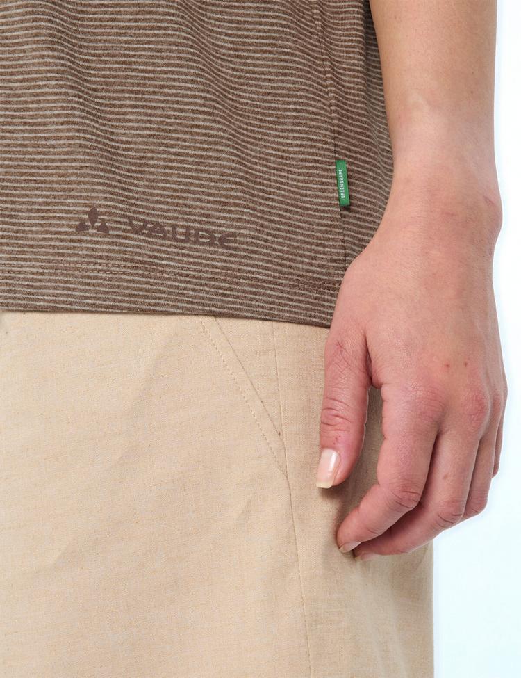 VAUDE VAUDE Women's Mineo Striped T-Shirt T-Shirt Damen - tobacco - 0 | SportScheck