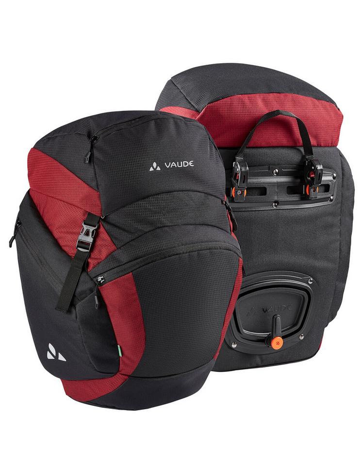 VAUDE VAUDE OnTour Back Fahrradtasche - black/carmine - 0 | SportScheck