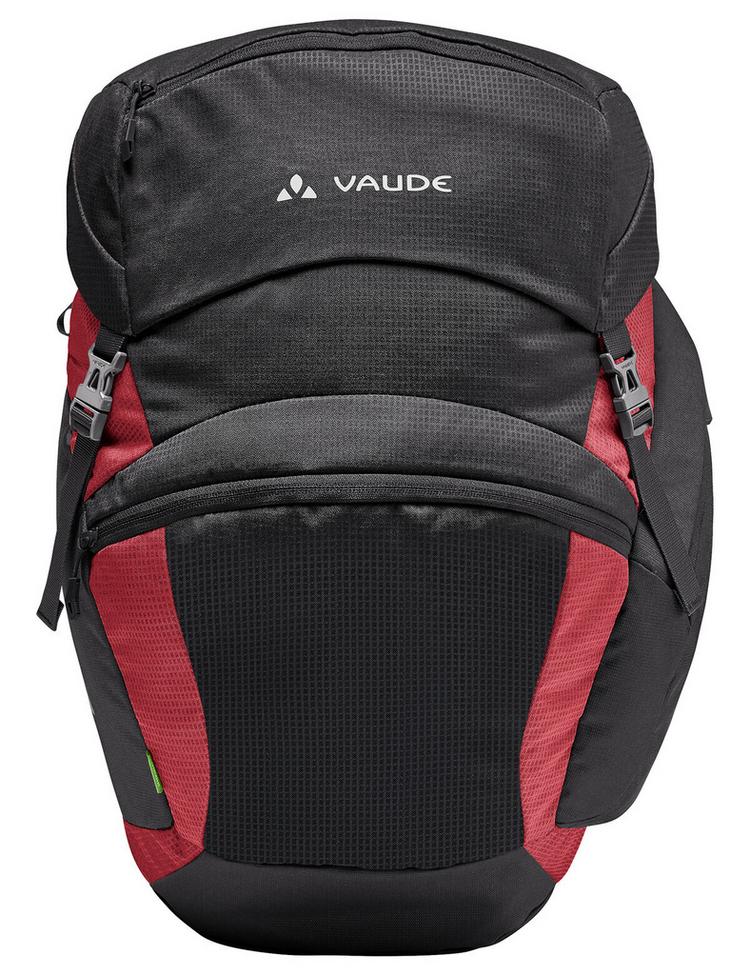 VAUDE VAUDE OnTour Back Fahrradtasche - black/carmine - 0 | SportScheck