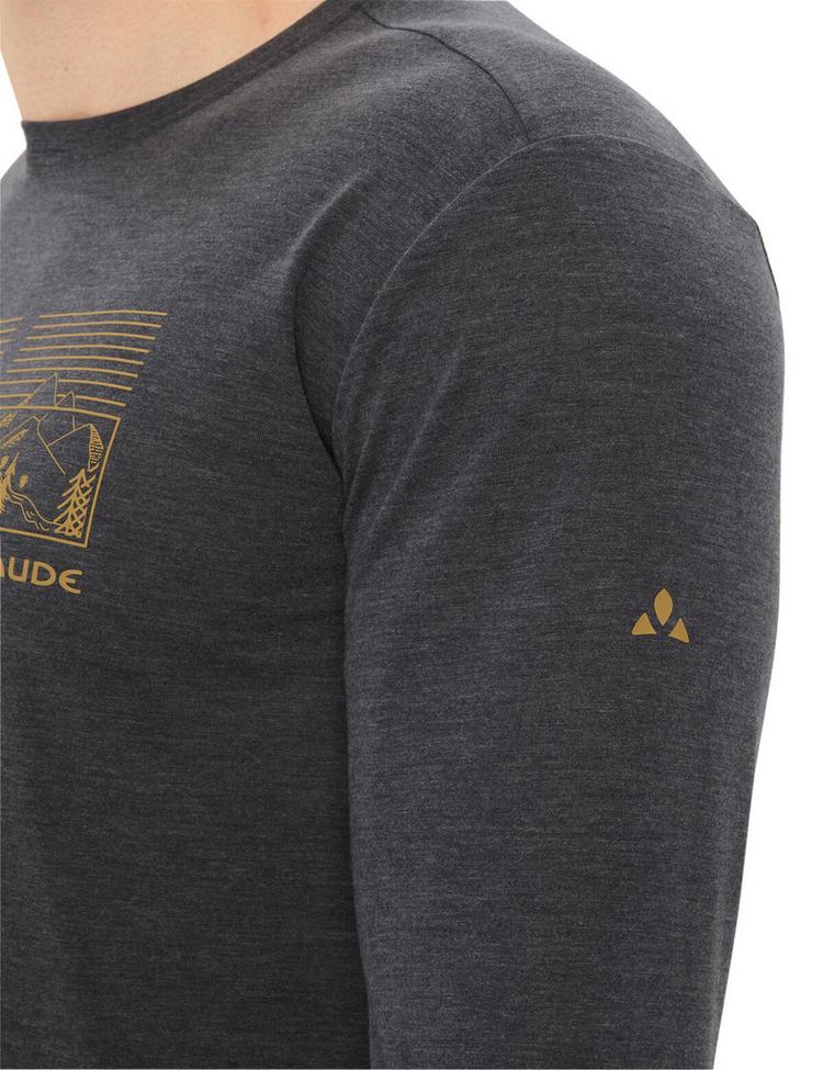VAUDE VAUDE Men's Rosemoor LS T-Shirt III T-Shirt Herren - black/savanna - 1 | SportScheck